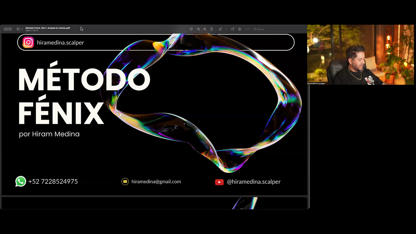 Curso Retiro Intensivo Trading Hiram Medina MTC Fx + Método Fénix (Mayo 2025) 📘📈