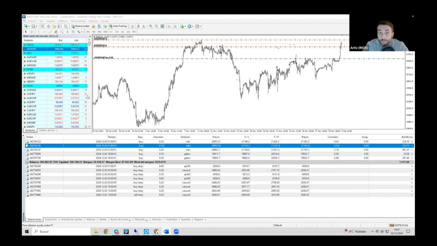Academia de Trading Algorítmico IMOX - Aritz Sánchez 📘📈