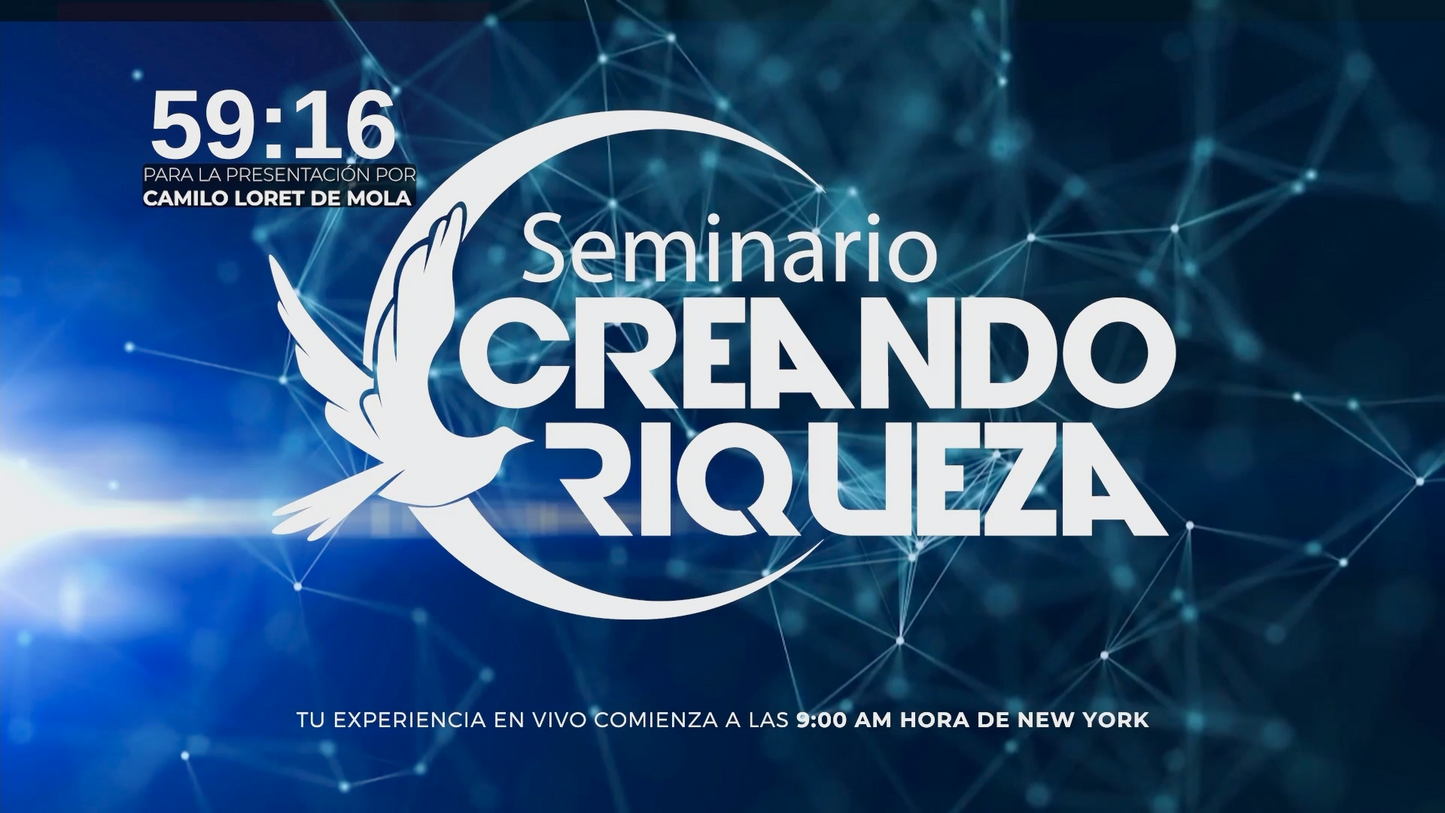 Seminario Creando Riqueza 2025 - Alejandro Cardona 📘📈