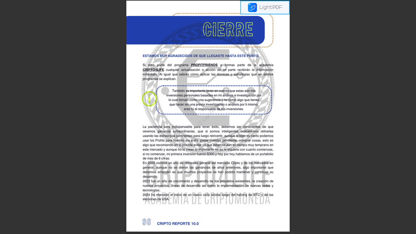 Criptoreporte 10.0 PDF (Septiembre 2025) - Emile Trader 📘📈