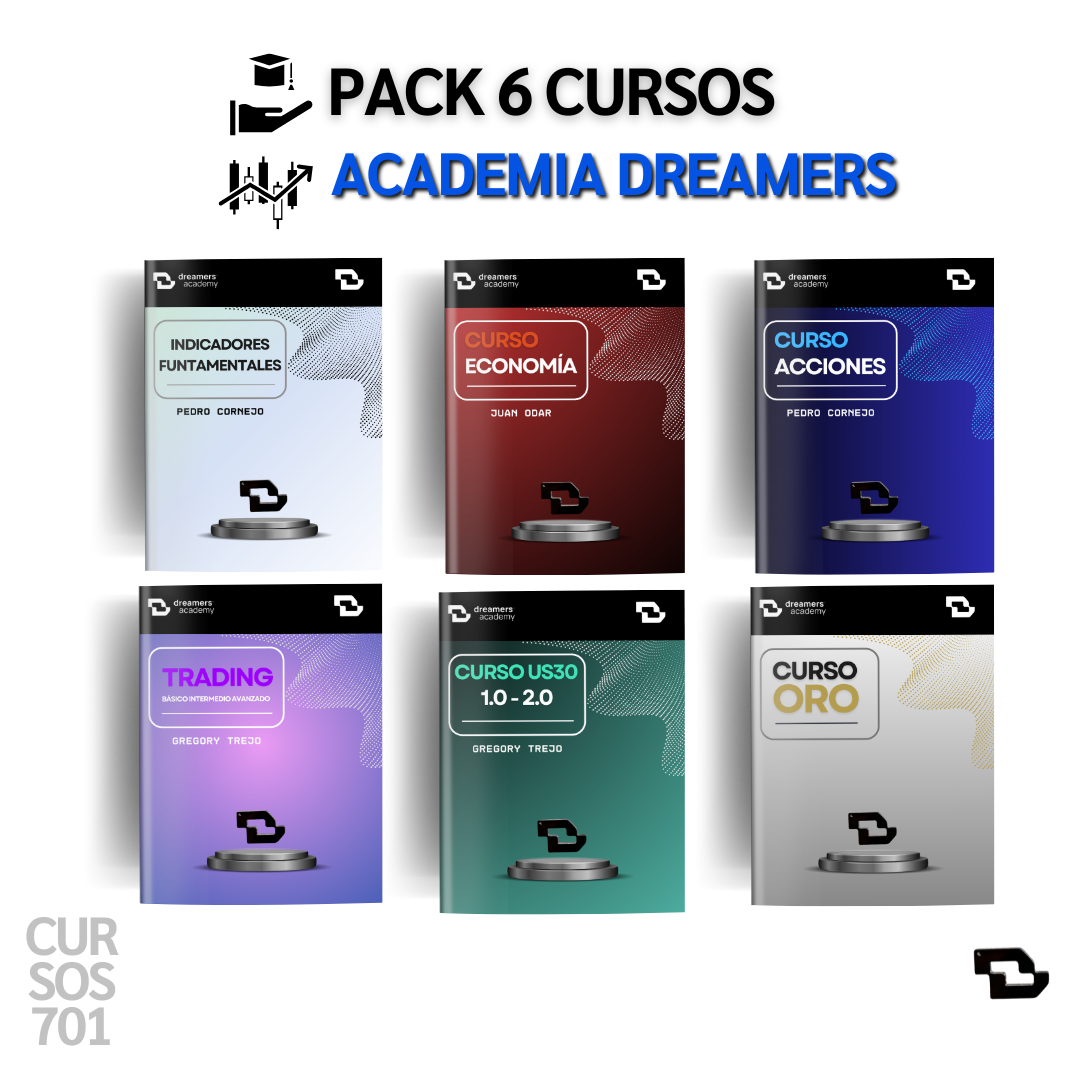 Mega Pack 6 Cursos Academia DreamersFx - Gregory Trejo, Pedro Cornejo y Juan Odar 📙📈