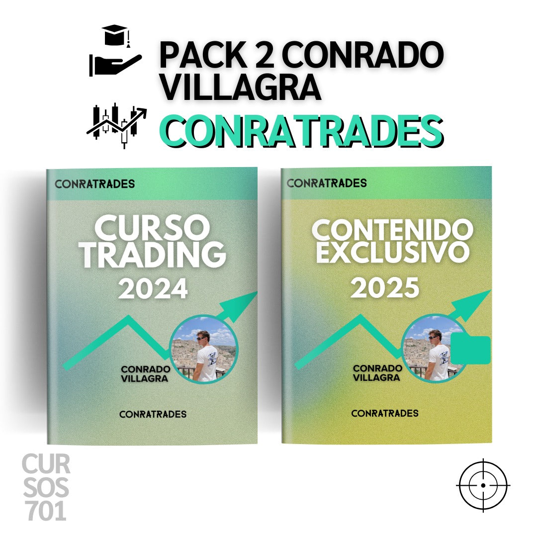 Pack 2 Cursos Conratrades - Conrado Villagra 📕📈