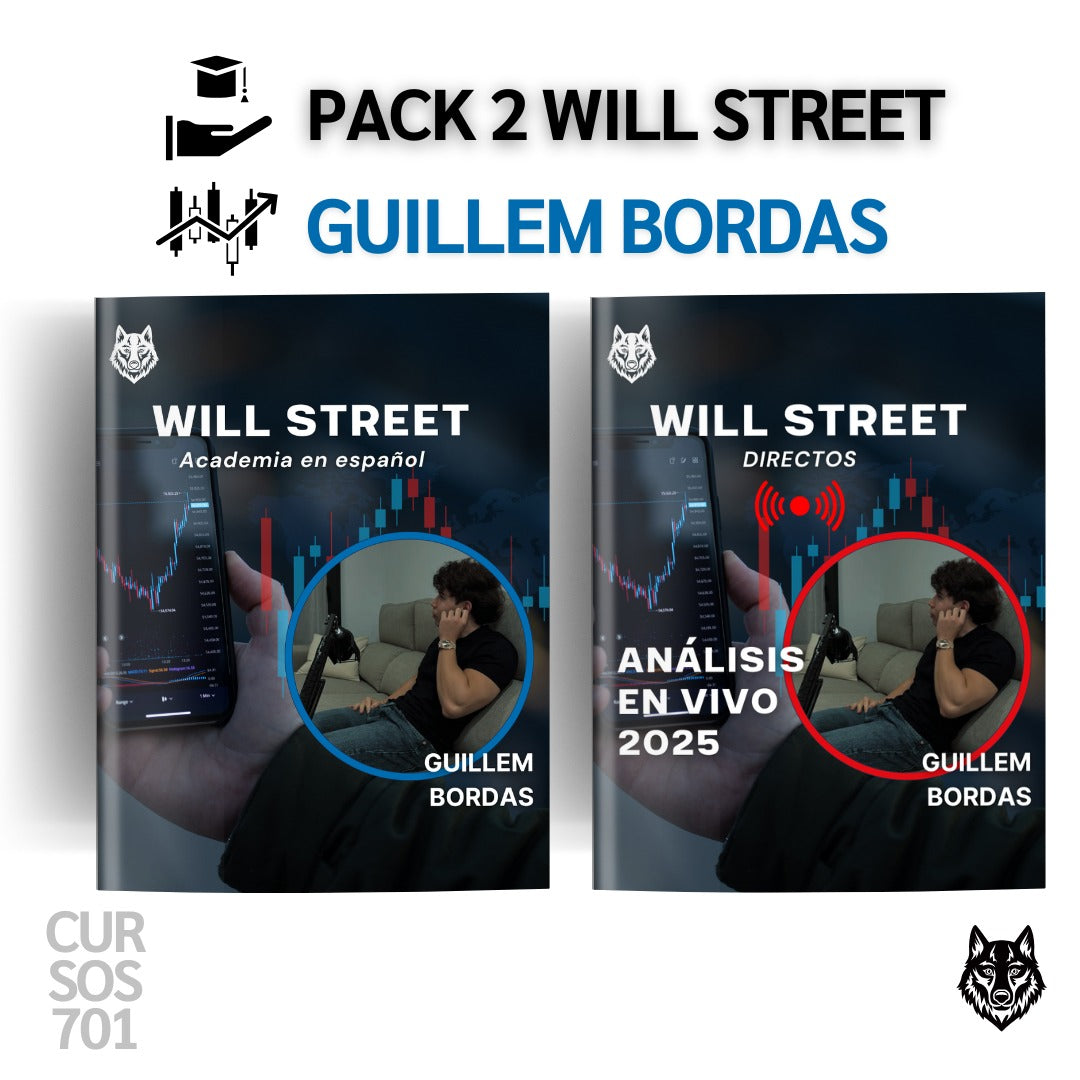 Pack 2 Cursos Will Street Academy - Guillem Bordas 📘📈