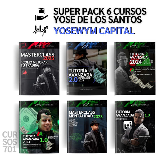Mega Pack 6 Cursos de Yose de los Santos "Yosewym" por Yosewym Capital 📙📈