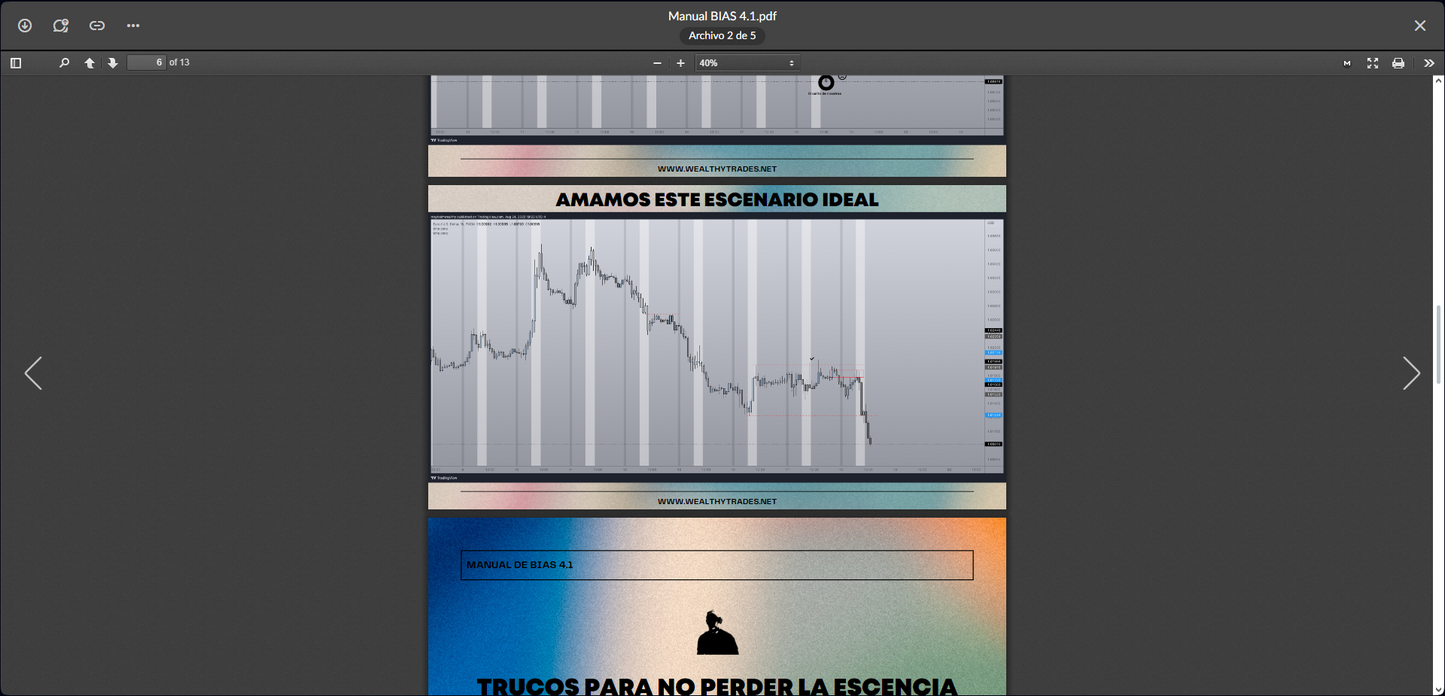 Manual de BIAS de Sebastian Rodriguez Sensei Wealthy Trades 📙📈