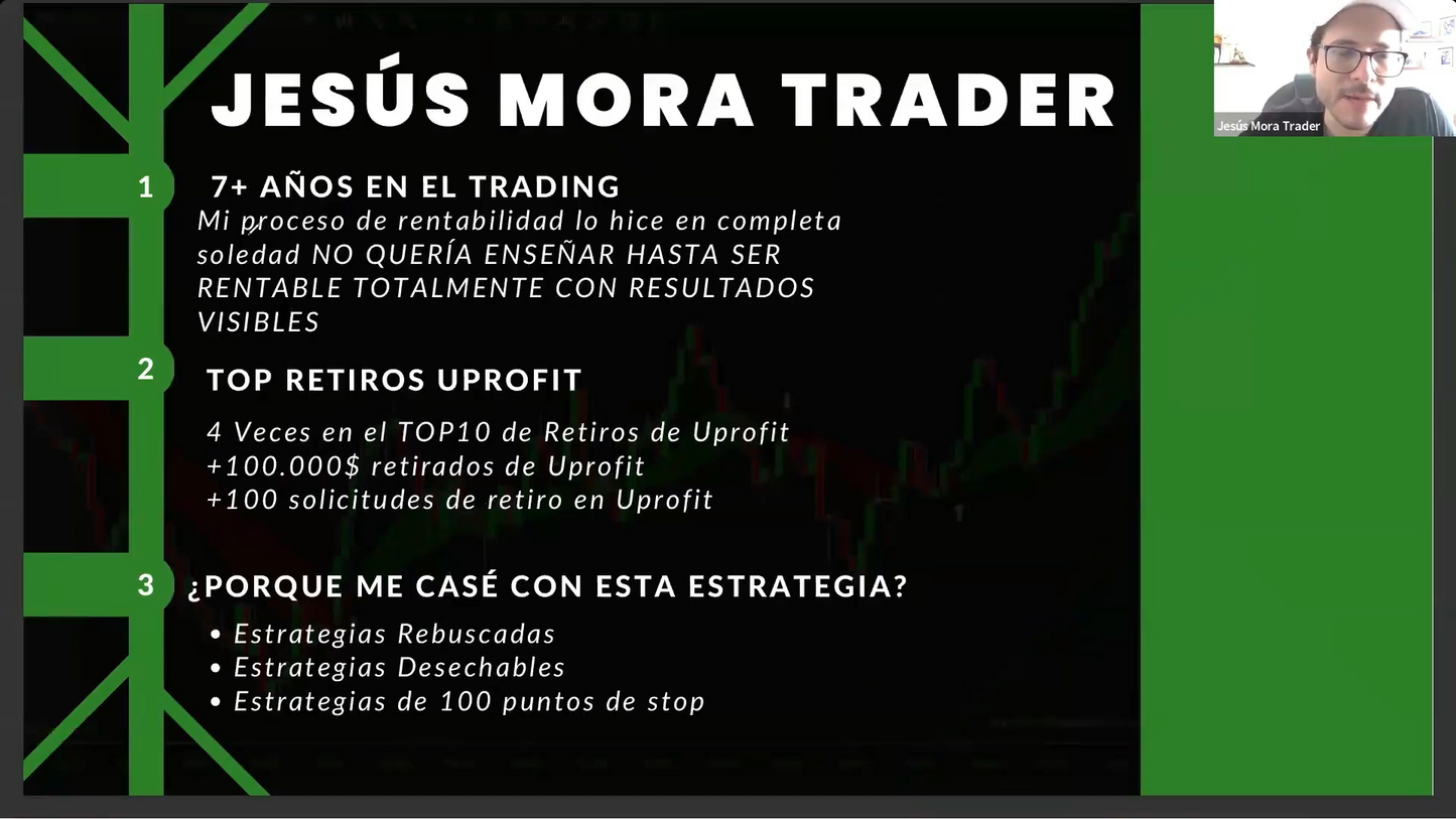 Curso Jesús Mora Trader - Estrategia J + Bitácora (Octubre 2024) 📘📈