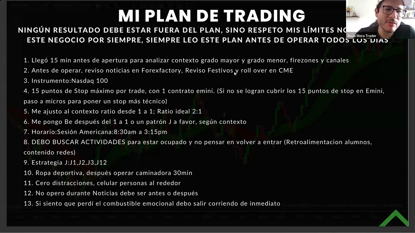 Curso Jesús Mora Trader - Estrategia J + Bitácora (Octubre 2024) 📘📈