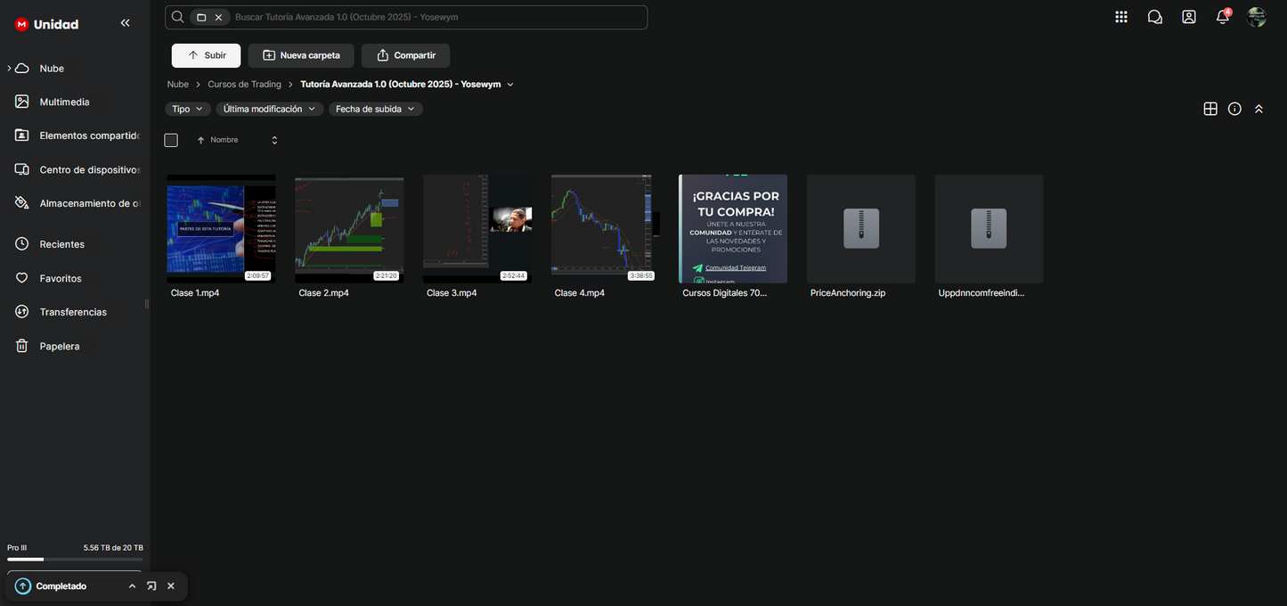 Curso Yosewym (Octubre 2025) - Tutoría Avanzada 1.0  📕📈