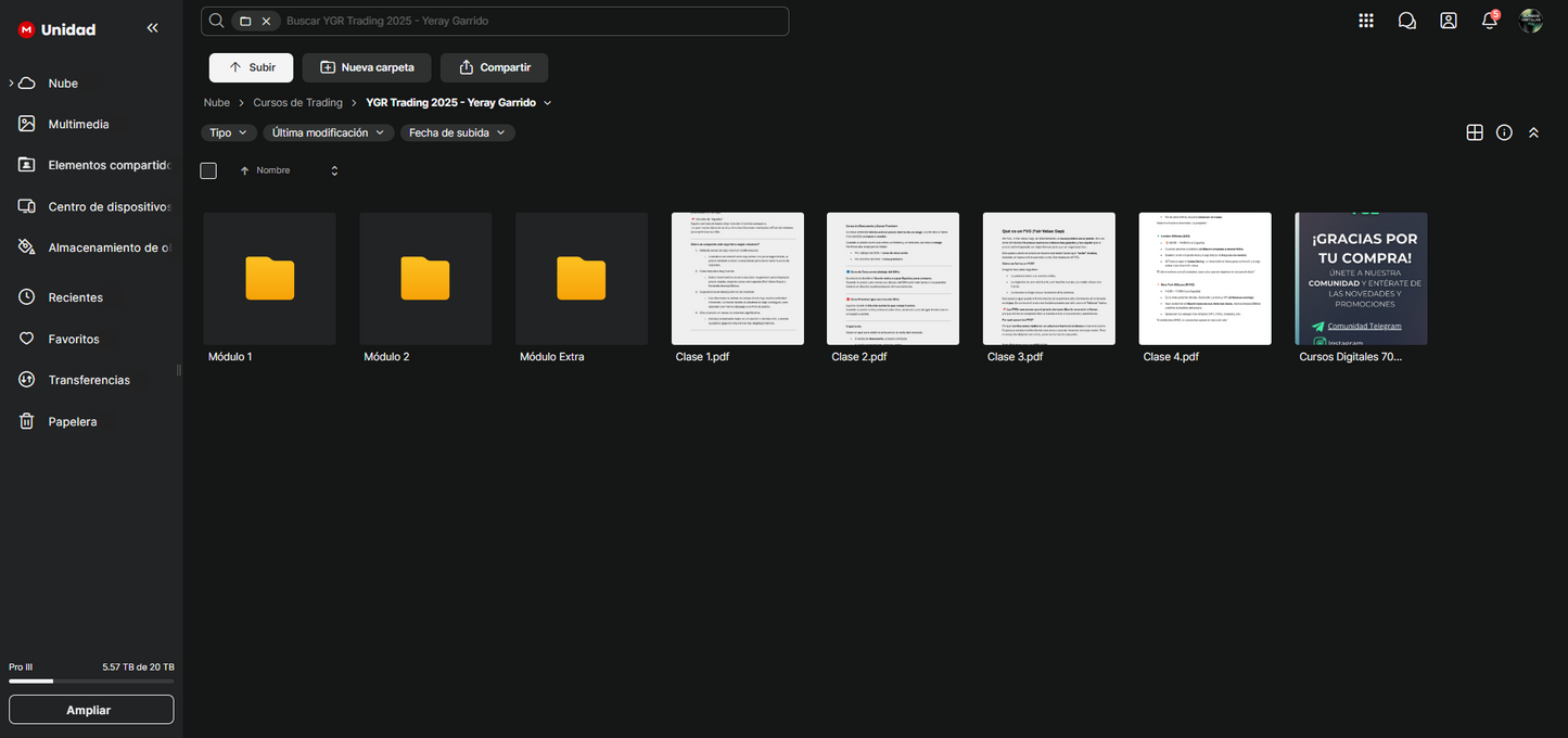 Curso Yeray Garrido - YGR Nextrade 2025 📈📗
