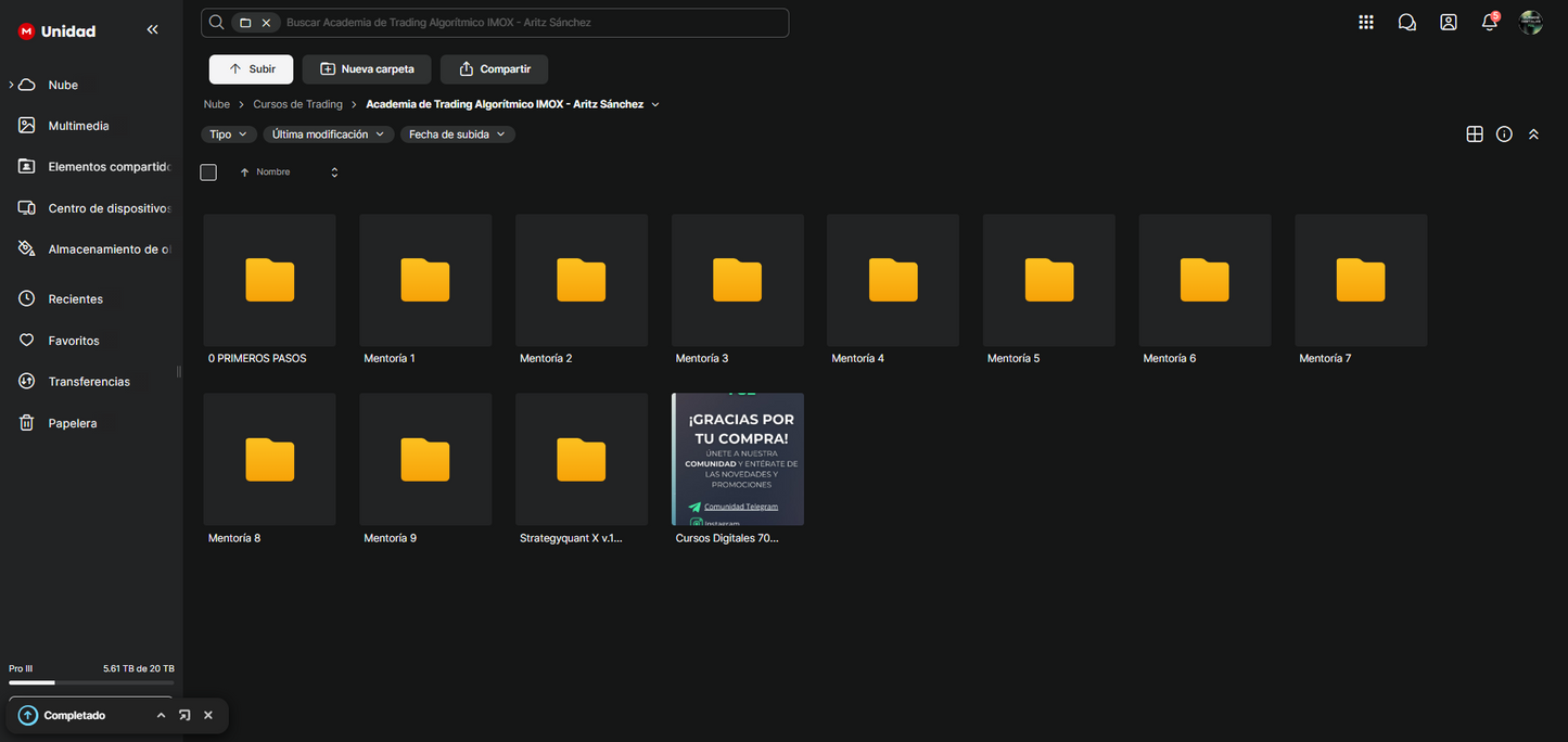 Academia de Trading Algorítmico IMOX - Aritz Sánchez 📘📈