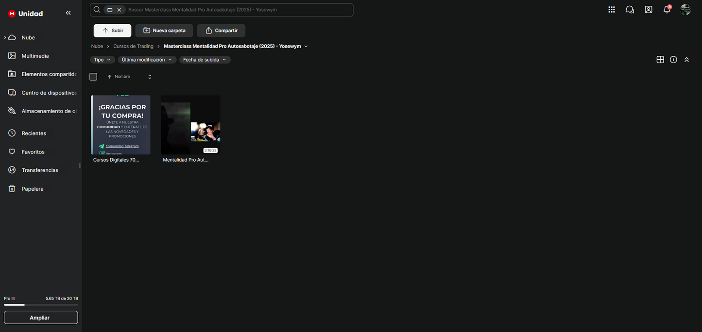Masterclass Mentalidad Pro Autosabotaje 2025 - Yose de los Santos Yosewym 📗📈