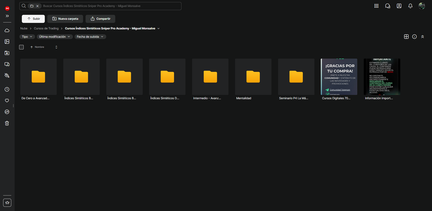 Cursos Índices Sintéticos Sniper Pro Academy 2025 - Miguel Monsalve 📘📈