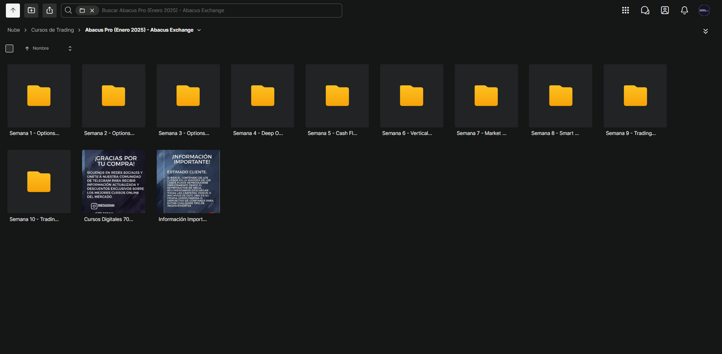 Curso Abacus Pro 2025 - Abacus Exchange📙📈