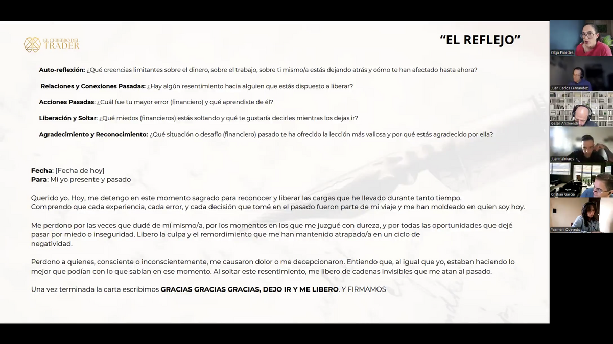 Curso El Cerebro del Trader 2026 (Olga Paredes) -  El Reflejo