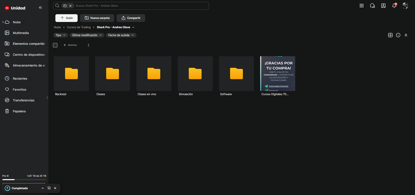 Curso Andrés Olave - Academia Shark Pro 📘📈