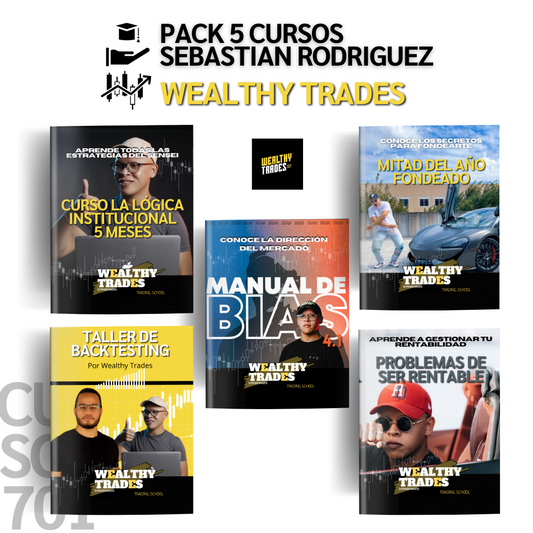 Pack 5 Cursos de Sebastian Rodríguez "Sensei" por Wealthy Trades 📙📈