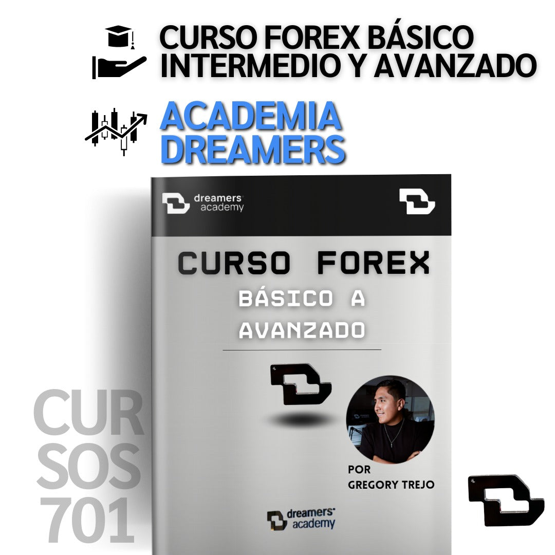 Pack 3 Cursos Forex Básico Medio Avanzado por Gregory Trejo Academia Dreamers 📘📈