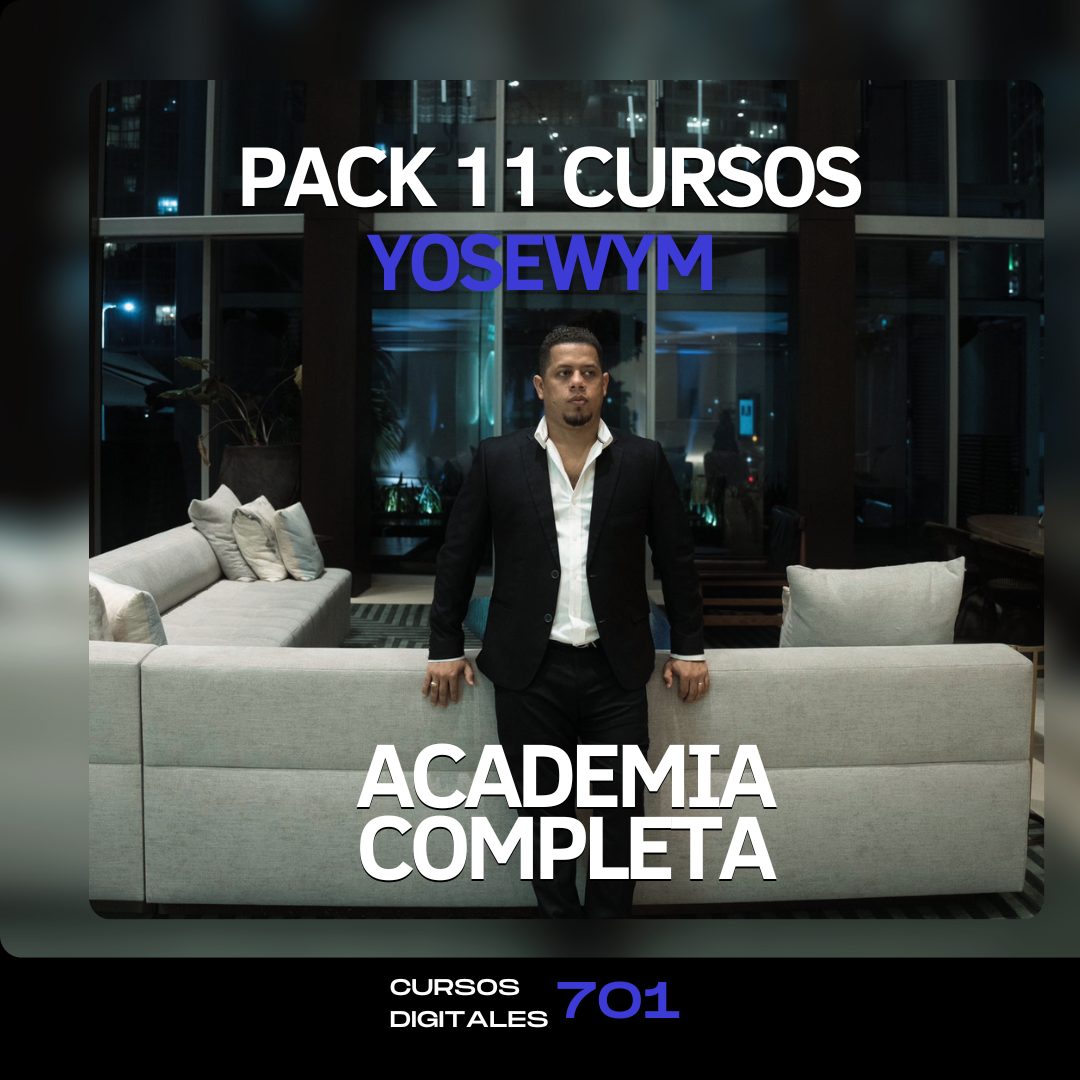 Mega Pack 11 Cursos Yose de los Santos "Yosewym" - Yosewym Capital 📙📈