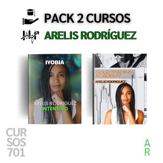 Pack 2 Cursos Arelis Rodríguez (Gold Trading Academy) 📕📈
