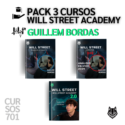 Pack 3 Cursos Will Street Academy - Guillem Bordas 📘📈