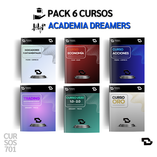 Mega Pack 6 Cursos Academia DreamersFx - Gregory Trejo, Pedro Cornejo y Juan Odar 📙📈