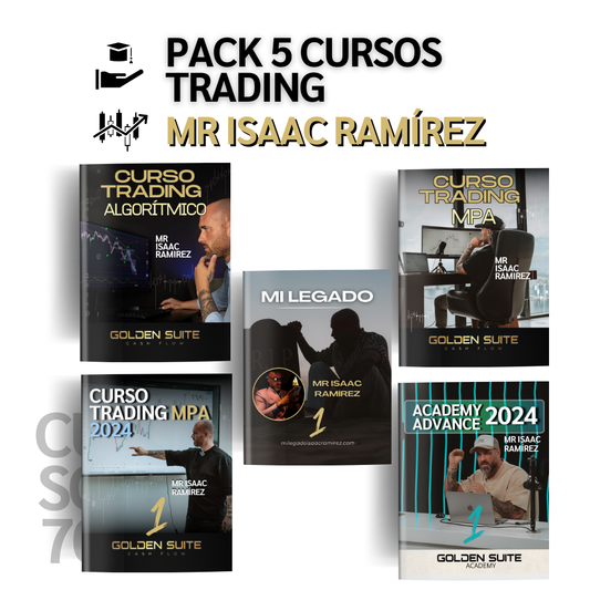 Mega Pack 5 Cursos Mr Isaac Ramírez - Golden Suite Academy📙📈