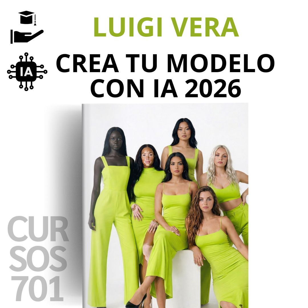 Curso Crea tu Modelo/Influencer con IA 2026 - Luigi Vera 📘📈