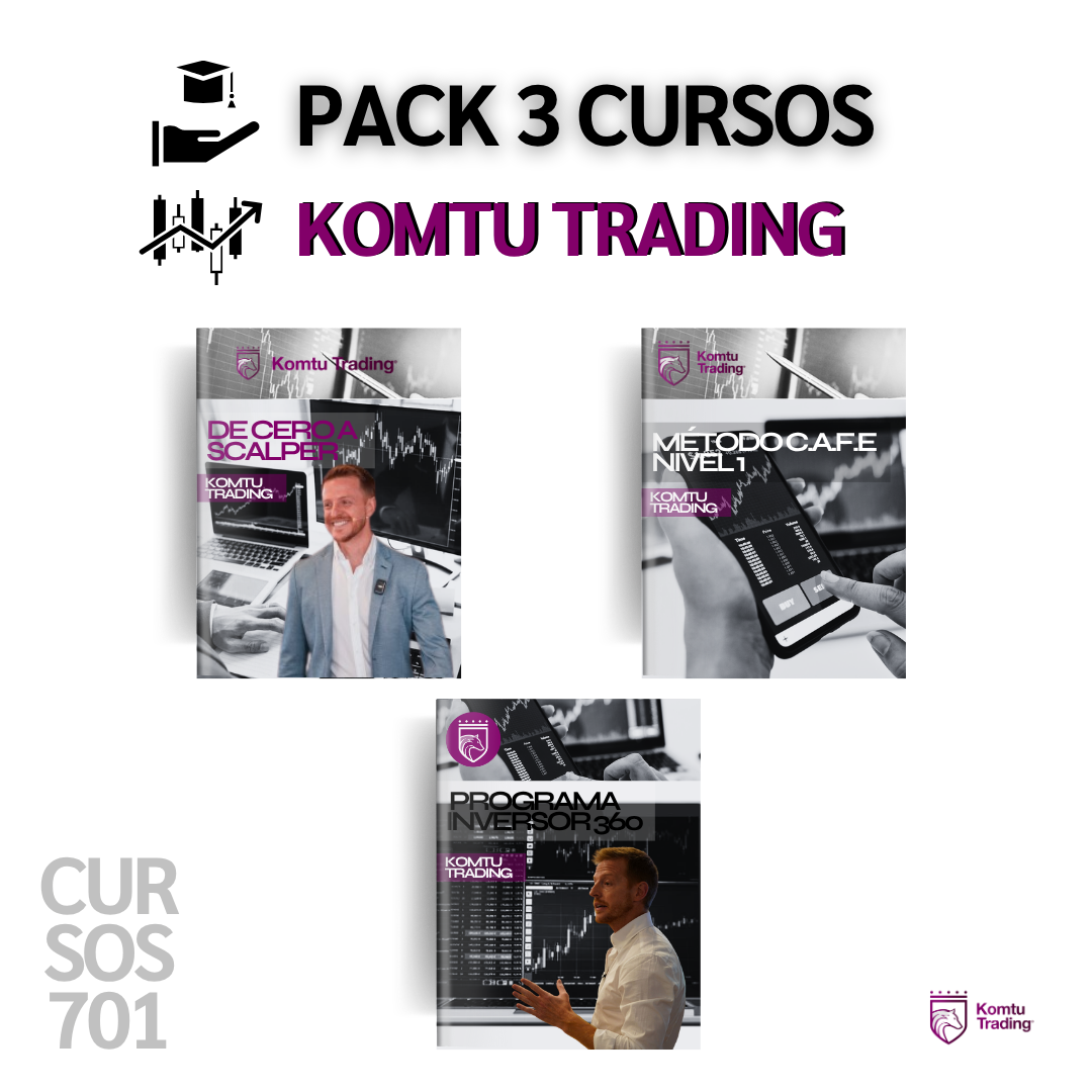 Pack 3 Cursos Komtu Trading (Fede Bustos) 📘📈