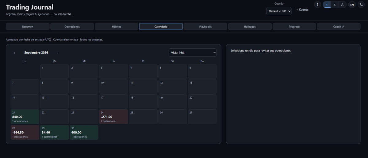 EdgeForge Journal — Diario de Trading, Hábitos y Coach IA | Importa MT4/MT5 | Licencia Vitalicia