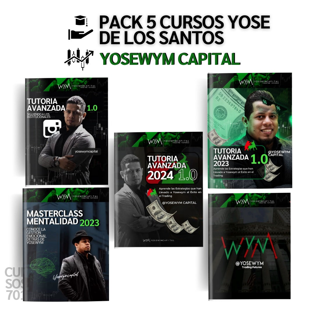 Pack 5 Cursos de Yose de los Santos "Yosewym" por Yosewym Capital 📙📈