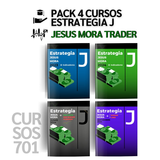 Pack 4 Cursos Jesus Mora Trader - Estrategia J 📘📈