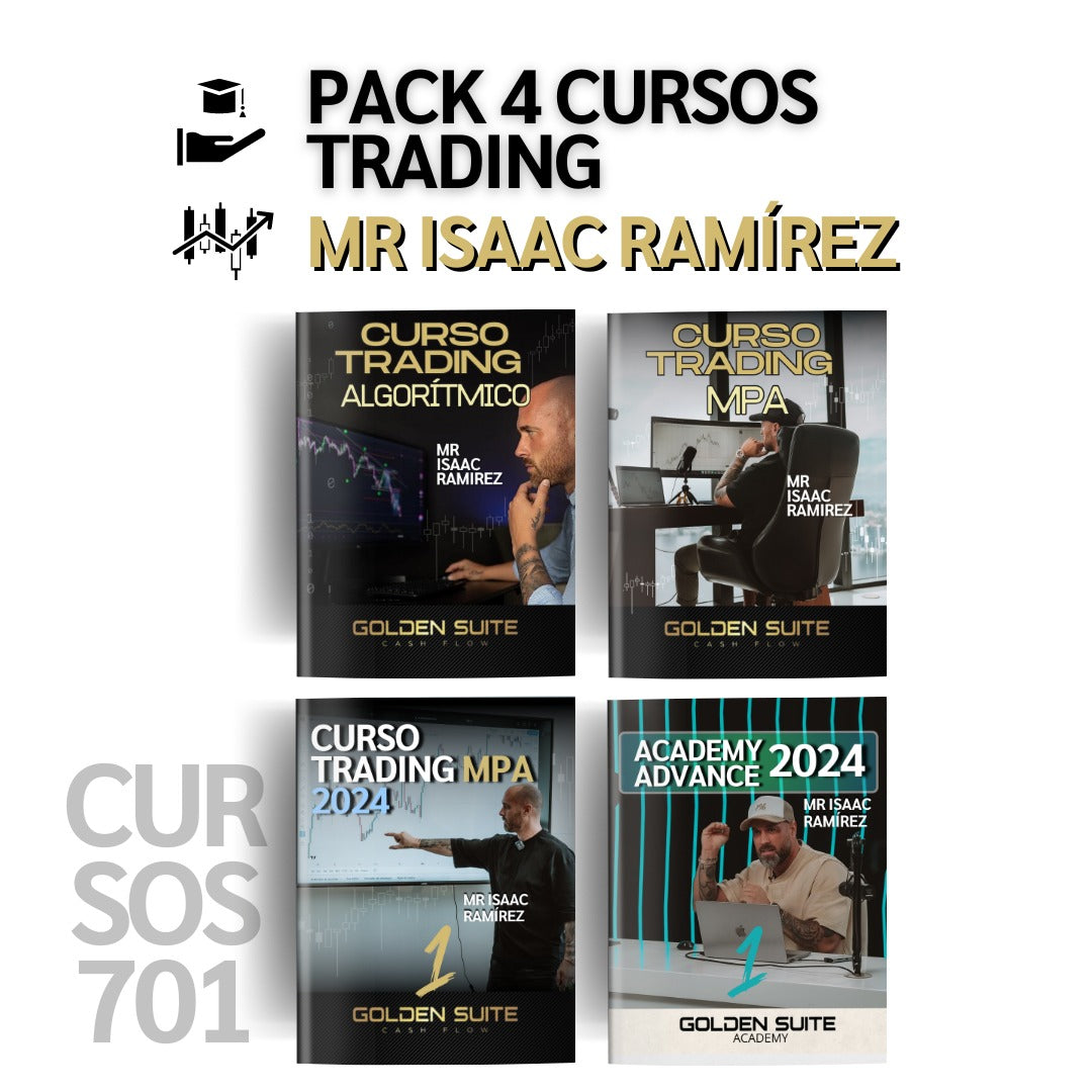 Pack 4 Cursos Mr Isaac Ramírez - Golden Suite Academy📙📈